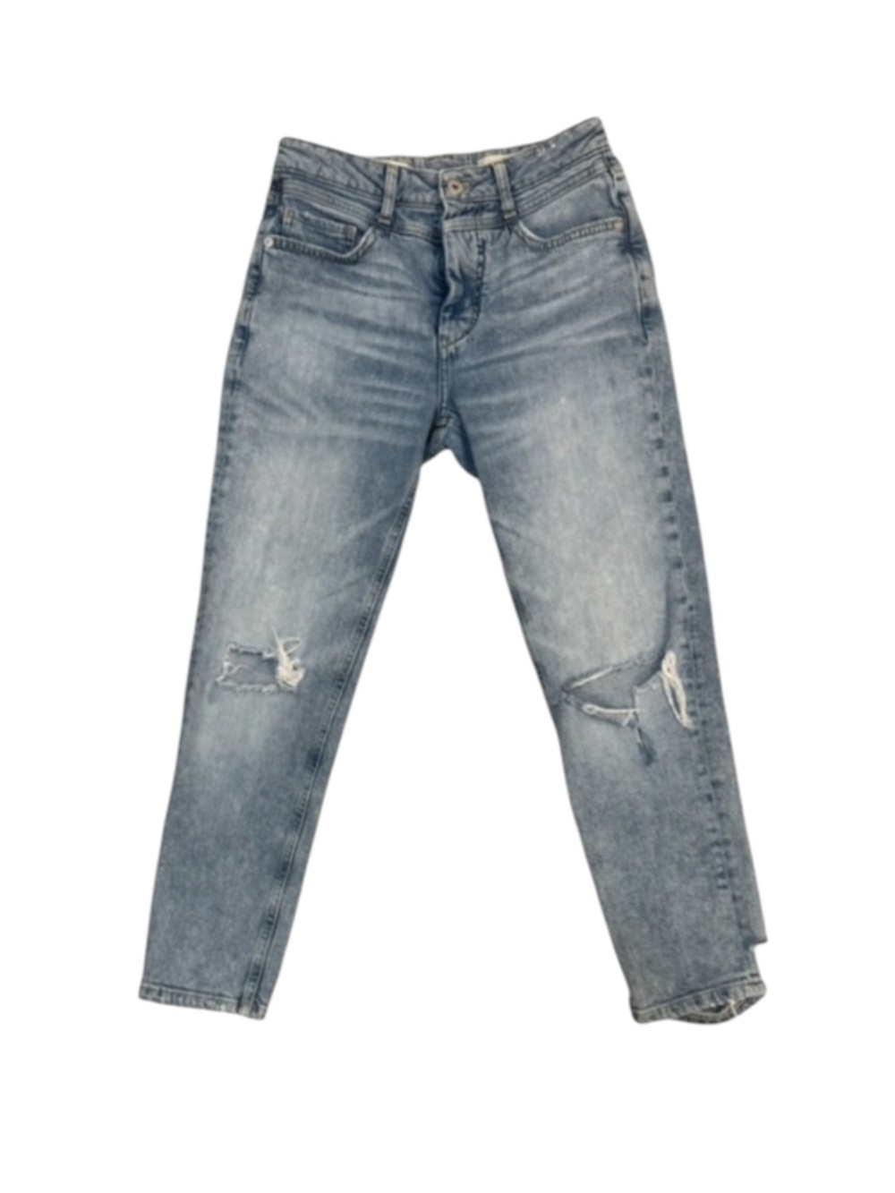 Pilcro Anthropologie High Rise Slim Jeans 27 Distressed Light Wash